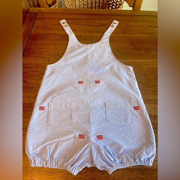 Janie & Jack Toddler Boy 18-24 months Memorial Day/ Fourth of July Bubble Romper - Picture 4 of 5